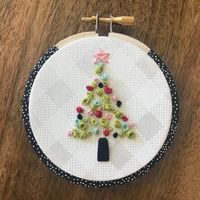 Embroidery Pattern Ornaments Christmas Bright Ornaments | Etsy