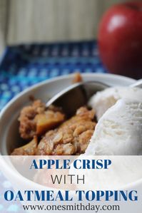 Easy Apple Crisp With Oatmeal Topping. Click for directions on this delicious fall dessert.