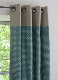 Pois Canvas Bleu Canard
