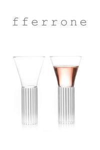The Sofia Collection is a contemporary series of glassware with a vintage touch. A cylindrical fluted stem ascends to a flat bottom vessel with a wide rim, a look that gives the grace of a forgotten time to our modern kitchens. Handcrafted without the use of molds by master glassblowers. The borosilicate glass allows for a range of hot and cold applications and is oven, microwave, and dishwasher-safe for everyday use. Design: Felicia Ferrone, 2016 Handcrafted in Czech Republic