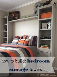 How to Build Bedroom Storage Towers
