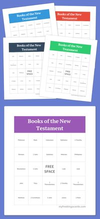 Books of the New Testament Bingo