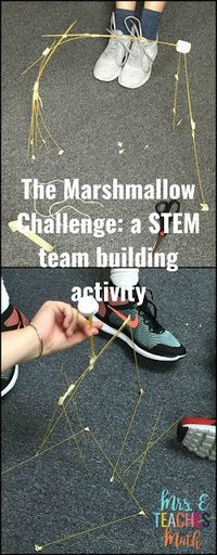 The Marshmallow Challenge: a STEM team building activity perfect for students who have special learning needs. Engaging and hands on.