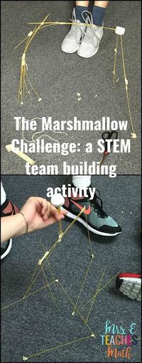 The Marshmallow Challenge: a STEM team building activity perfect for students who have special learning needs.  Engaging and hands on.