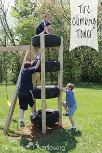 Tire Climbing Tower - Blessings Overflowing