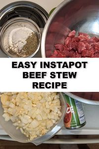 When you need a hearty dinner for the family, an easy Instapot beef stew is the thing to make. Dinner within an hour and only one pot is a win for me. #instapot #beefstew #recipes