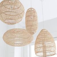 Best Bamboo Rattan Natural Hand-woven Pendant Lights Online – alohaboho