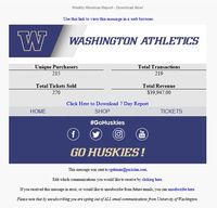 Washington - Weekly Revenue Report