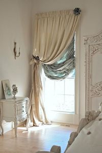 Drape idea for my office space.