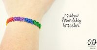 Rainbow Friendship Bracelet Pattern • Oombawka Design Crochet