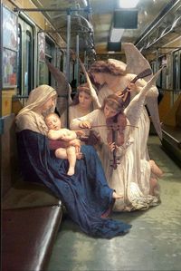 Art history meets contemporary life with the work of artist Alexey Kandakov. The figures of museums suddenly feel real in modern day settings.