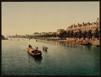 Amstel River, Amsterdam. Approx 1890. Library of Congress
