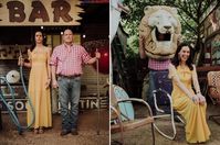Roadhouse Relics engagement photos in Austin, TX | Wylea & Steve | Austin Wedding Photographer