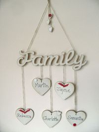 Love family tree decoration ornaments.