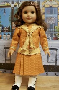 1914 gold tones frock by Keepersdollyduds, via Flickr- beautiful, I Love It!!