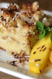 Coconut, pineapple, and macadamia nuts come together for a sweet taste of Hawaii.