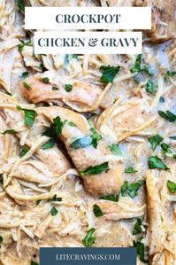 This Crock Pot Chicken and Gravy is just about the easiest and least expensive recipe you can make. No canned soups or packed gravy mixes, either! #slowcooker #slowcookerchicken
