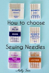 How to choose sewing machine needles - universal vs knit vs sharp needles - Melly Sews