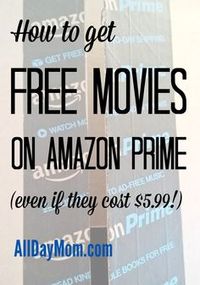 Learn how you can rent free Amazon Prime movies—even if they cost $5.99! Rent free movies on Amazon Prime with these money saving tips from All Day Mom!