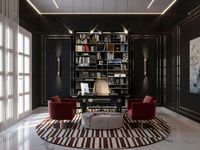 With its clean design and monochrome color palette, this home office makes a difference.