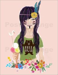 Poster free hugs
