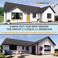 The Orcop | New to our range of 2 bed bungalow designs, a stylish and feature-packed plan within a small footprint! 😍 Need help or want to make any changes to it? Call 01432 806409 or email us on designs@houseplansdirect.co.uk.
