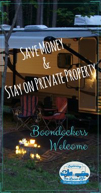 Find out how Boondockers Welcome has helped us save money during our full time RV living journey. #traveltrailers #rvwithkids #happycampers #rvcamping