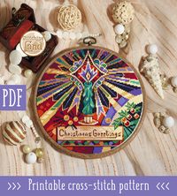 Christmas Candle Cross Stitch Pattern – Stitchingland