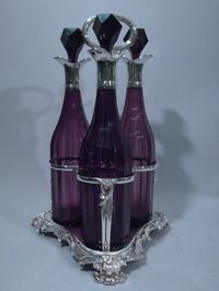 Early Victorian Whiskey Decanter Set 1841