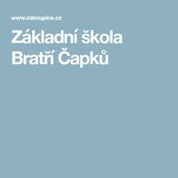 Základní škola Bratří Čapků