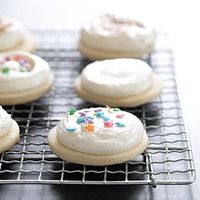 Skip the Lofthouse sugar cookies at the store, and make these delicious gluten free sugar cookies instead. These cut out cookies are perfect for holidays and more!