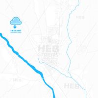 Vector map of Vaslui, Vaslui, Romania with emphasis on water areas with fine structures and patterns. This printable map of Vaslui with the most important main and secondary roads can be used as backg... ... #map #instant #download #digital #pdf #vector #license #water #watermap #printable #digital #clean #hebstreit