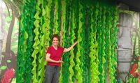 Jungle Vines made from plastic tablecloths. VBS