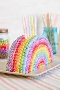 Oder diese Regenbogentorte