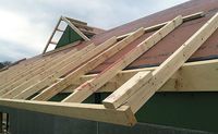 2×4 eave rafter = 3-1⁄2 in. of rigid foam. If a house is framed without any roof overhangs, it’s easy to tape the seam between the wall sheathing and the roof sheathing. - Fine Homebuilding