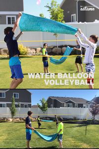 Water balloon volleyball is the perfect summer water game for parties, reunions, or youth groups! Easy to play and so much fun. #summer #summerfun