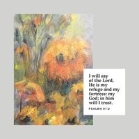 Marie Wheeler Art on Instagram: “Loose floral psalm 91... In Him will I trust #trustgod #scripture #floralart #floral #forhisglory #scriptureart #floralcards #redeemed…”