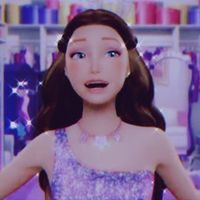 Keira icon from Barbie as Princess and the popstar with brown hair