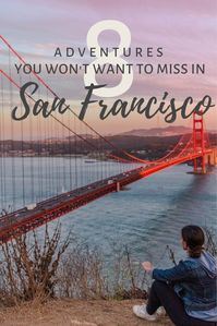 Here are 8 adventures you absolutely will not want to miss with visiting San Francisco. The city is so cool with tons of view points of the Golden Gate Bridge, and nature at Muir Woods or other ocean views. And of course, tons of delicious food.