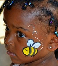 easy face painting examples | 15 Beautiful Bee Face Paint Pictures And Ideas