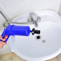 Type:Drain CleanersShape:SolidFeature:Stocked,Eco-FriendlyModel Number:A281Material:plastic. air drain blaster pump plunger. air pressure toilet plunger 4 Size Sucker: (1) 5cm sucker for small sinks, narrow pipes, and 1.5 inch drain openings. (2) 6cm sucker for all sinks and drains with openings larger than 1.5inch. (3) 11.5cm sucker for tub and shower drains. (4) 11cm sucker for toilets and large floor drains WIDE RANGE OF USE: Comes with 5cm, 6.5cm, 11.5cm, 4.5cm-11cm, 4 sized suckers, can be