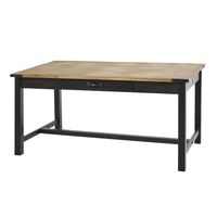 Tavolo da pranzo 6/8 persone in mango e metallo, 160 cm Alfred | Maisons du Monde