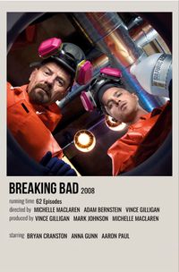 minimal polaroid series poster for breaking bad