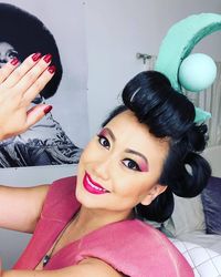 Recreating the Moon Goddess Chang'E look from Netflix Original Movie "Over the Moon." If you have not seen it yet, you must. #happyhalloween #MoonGoddess #OverthemoonMovie #overthemoon #diycostumes #makeup #costumes #cosplay
