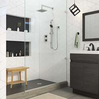 Satori Carbon Matte 12-in x 12-in Unglazed Porcelain Hexagon Floor and Wall Tile in the Tile department at Lowes.com