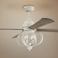 60" Craftmade Augusta Ceiling Fan in Cottage White - #70G05 | Lamps Plus