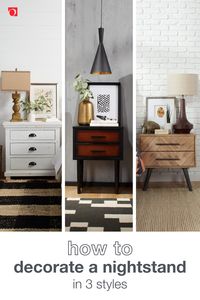Your nightstand needs to hold your essentials, but don't forget that it can show off your personal taste, too! Learn how to set up the perfect nightstand for you with this Overstock guide, then shop the look! No matter your style, find all your bedroom necessities and save at Overstock, where you'll always get Free Shipping on EVERYTHING!* #overstock #bedroom #decorguide