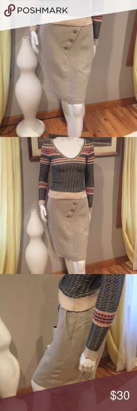 Spotted while shopping on Poshmark: Platinum linen skirt size12.! #poshmark #fashion #shopping #style #Platinum by Dorothy Schoelen #Dresses & Skirts