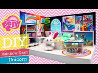 Miniatures Dollhouse Crafts: Diy Miniature Dollhouse I Rainbow Dash with Dollho...