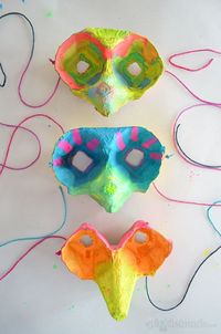 Make Egg Carton Masks